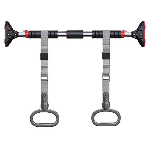 Bague De Levage De Barre De Traction Portable, Barre De Fitness en Acier Inoxydable avec Testeur D&rsquo;équilibre Et Verrou De Sécurité Antidérapant, 72-96cm, Charge De Charge 250kg