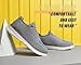 Mens Casual Oxfords Shoes Mesh Slip On Fashion Walking Dress Sneakers Work Lightweight Breathable Soft Sole Grey