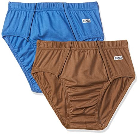 Image of RUPA Frontline Plain Brief for Men, 100% Cotton Material, Pack of 2