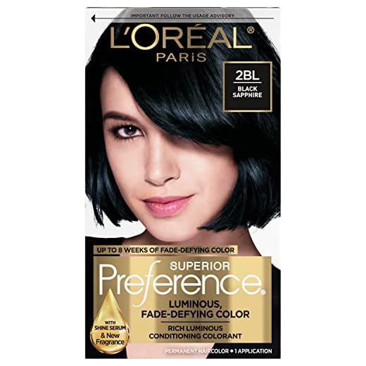 L'Oreal Paris Superior Preference Fade-Defying + Shine Permanent Hair Color, 2BL Black Sapphire, Pack of 1, Hair Dye