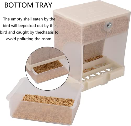 1PCS Automatic Bird Feeder - No-Mess Bird Feeder, Parrot Feeding cage Accessories,Suitable for Small and Medium… - Image 4
