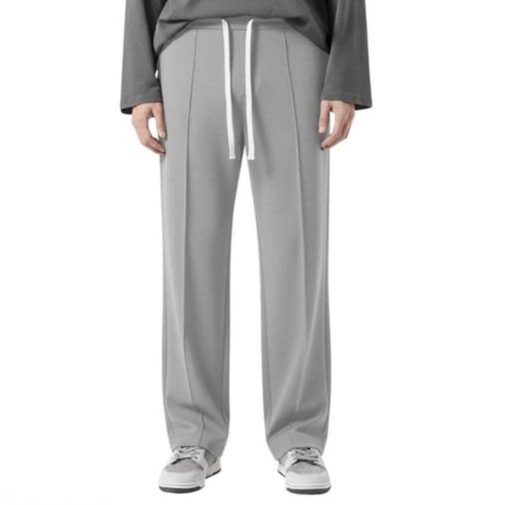 Nd jaiswal Men’s Loose Fit Drawstring Baggy Trousers Pant-picture-37