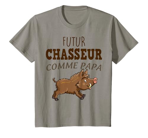 Enfant Citation Chasse Enfant Futur Chasseur comme Papa T-Shirt