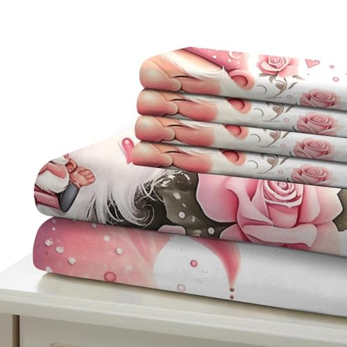 Housse de couette hypoallergénique gnome imprimé 3D microfibre ultra douce - 7