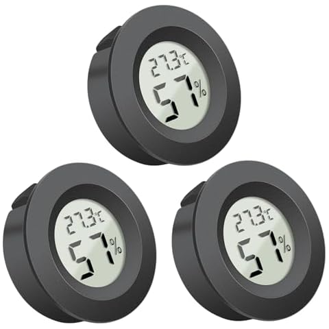 Goerpn Round LCD Digital Hygrometer Thermometer Cover