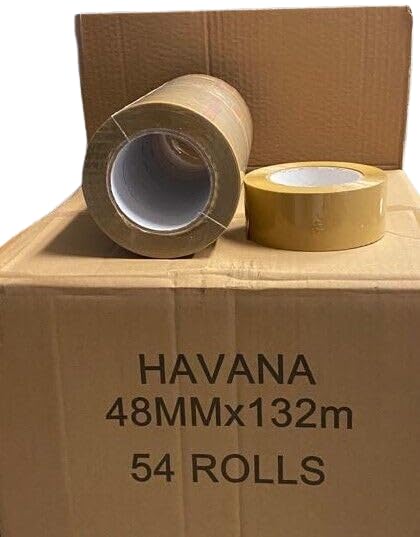 Cinta adhesiva marrón 48 mm x 132 m embalaje (54 rollos)