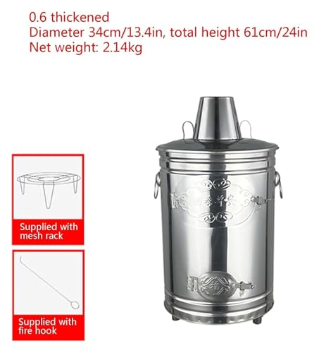 Outdoor Smokeless Burn Barrel for Efficient Trash Incineration - Ideal for Yard, Park & Garden Waste Disposal