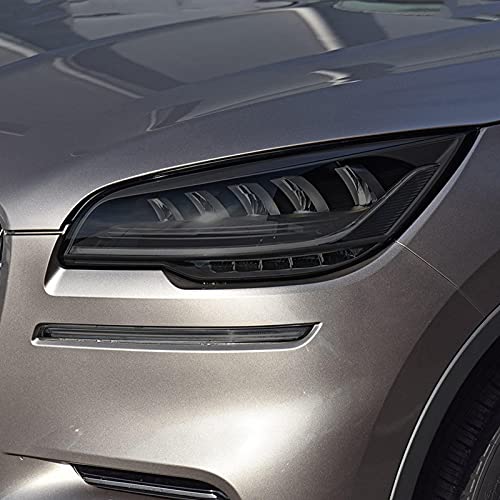 CGFZNUB Auto Koplamp Beschermfolie Vinyl Restauratie Transparant Zwart TPU Sticker (Voor Lincoln Aviator 2019 2020…