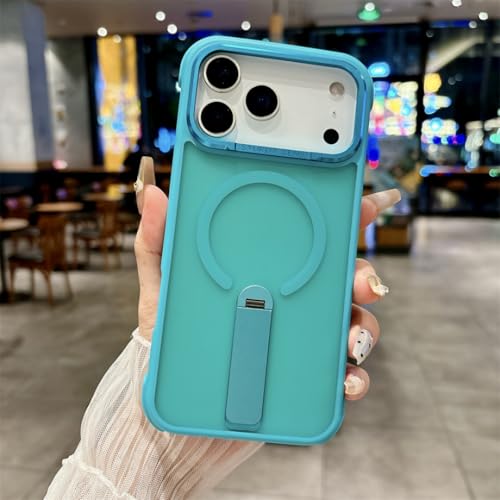 Coque iPhone 16 Pro Max bleu mat alliage résistant aux chutes