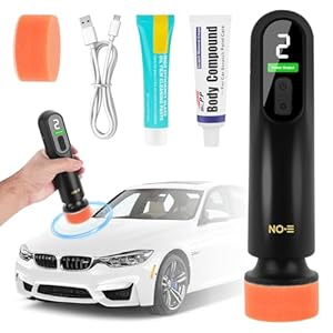 Mineup Polijstmachine, autopolijstmachine, excentrische polijstmachine met 50 mm polijstpads, draadloze autopolijstmachineset, polijstmachine, draadloze polijstmachine voor het onderhoud van de auto