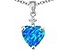 Star K Sterling Silver Heart Shape 8mm Pendant