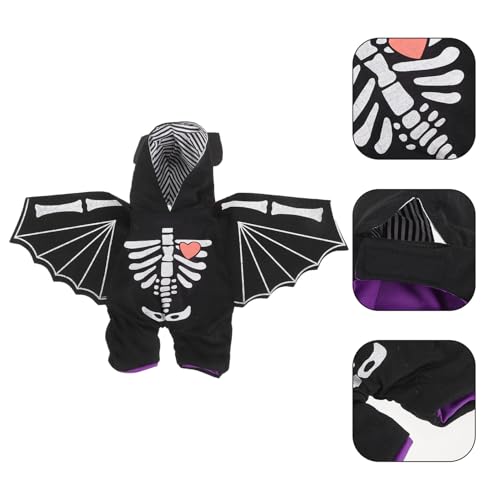 Disfraz de murciélago Halloween para perros talla L miniatura 6