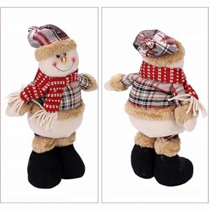 Ibluelover Christmas Decorations Figurine Telescopic Length Christmas Ornament Snowman Reindeer Santa Claus Plaid Standing Home Decorations Doll Soft Door Window Table Tree Holiday Decor (1 Piece) Ibluelover Christmas Decorations Figurine Telescopic Length Christmas Ornament Snowman Reindeer Santa Claus Plaid Standing Home Decorations Doll Soft Door Window Table Tree Holiday Decor 1 Piece
