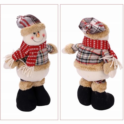 Ibluelover-Christmas-Decorations-Figurine-Telescopic-Length-Christmas-Ornament-Snowman-Reindeer-Santa-Claus-Plaid-Standing-Home-Decorations-Doll-Soft-Door-Window-Table-Tree-Holiday-Decor-1-Piece Ibluelover Christmas Decorations Figurine Telescopic Length Christmas Ornament Snowman Reindeer Santa Claus Plaid Standing Home Decorations Doll Soft Door Window Table Tree Holiday Decor 1 Piece