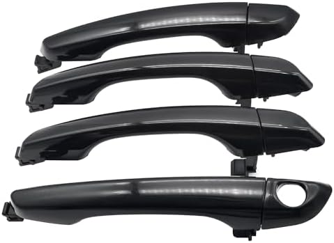 Black Entry Door Handle HUYILUN0104 Rear Left Exterior Door Handle Black Compatible With Hyundai Elantra 814012