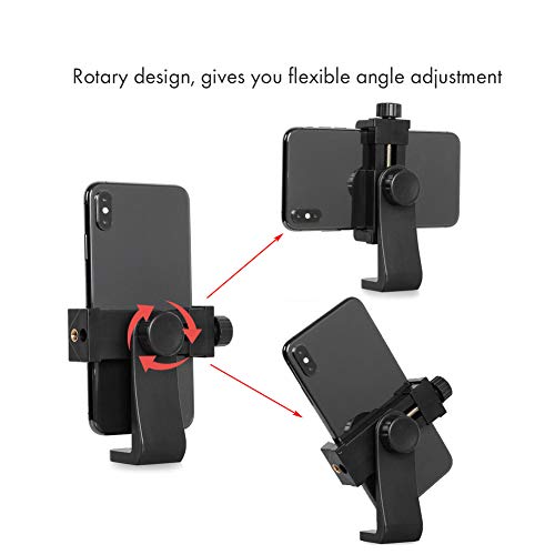 Acouto Suporte de clipe universal durável para smartphone de 4 a 6,8 polegadas, clipe de telefone pr
