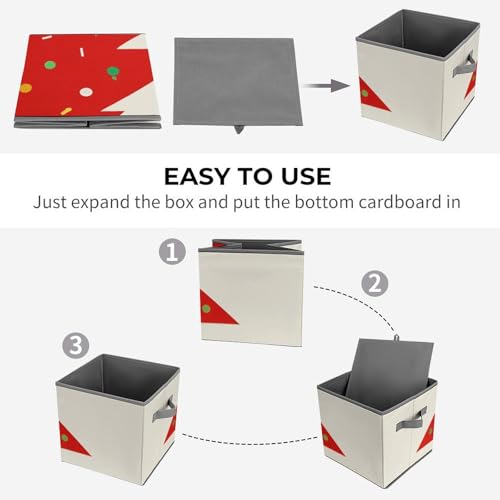 Organisateur de placard rouge pliable pour vêtements encombrants