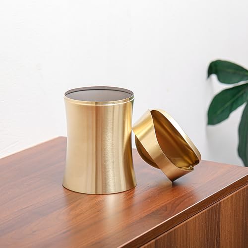 Bote de basura de acero inoxidable elegante y pequeño cubo de mesa duradero 3