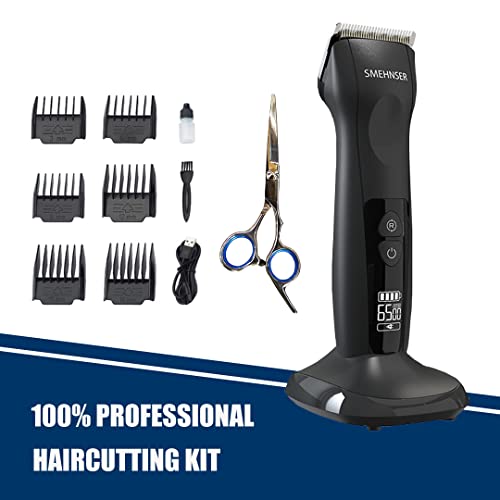 Hair Clippers, Beard Trimmer For Men Cordless Professional Barber Cutting Kit With Detachable Blade, Wireless Rechargeable Electric Mustache Grooming Set, Adjustable Haircut With Fast Charging Base #TOP1
