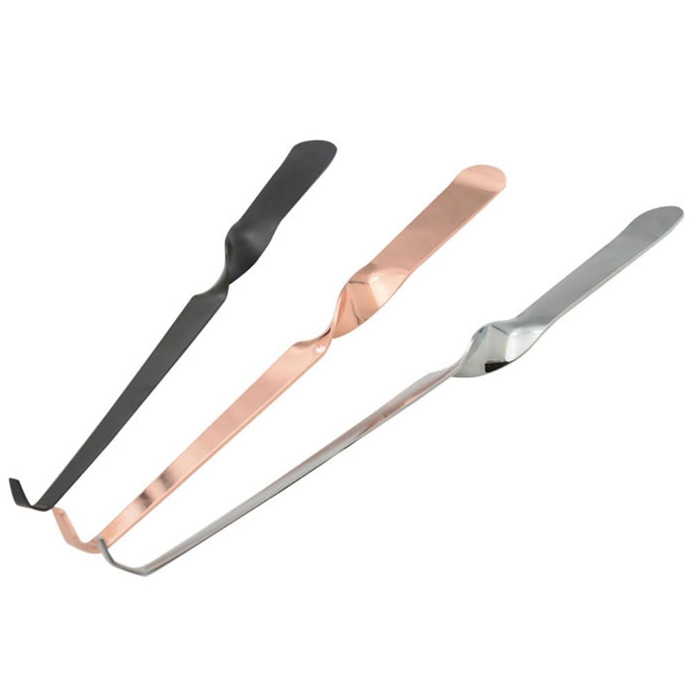 Pince à mèche de bougie en acier inoxydable lot de 3 éteignoirs élégants trio de couleurs