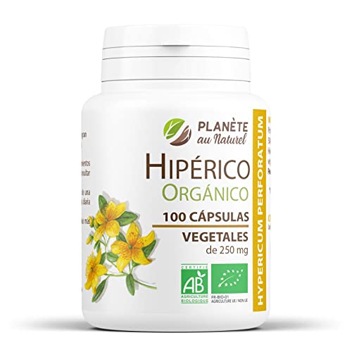 Hierba de San Juan - Hipérico Orgánico 250 mg - 100 cápsulas vegetales - Planète au Naturel