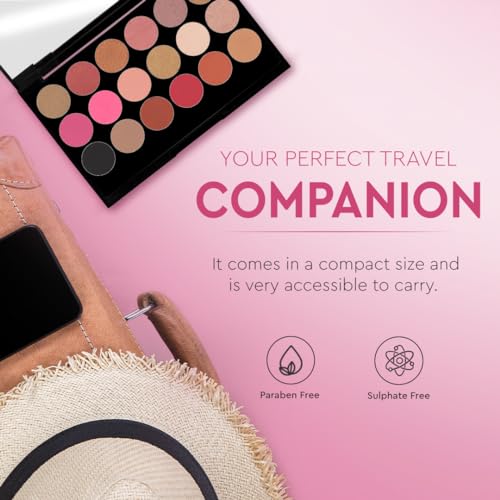 Image of C2P Pro Deep Rose 18-Color Eyeshadow Palette-Highly Pigmented, Long-Lasting, Matte & Shimmer Versatile Shades for Any Look, Vegan and cruelty-free