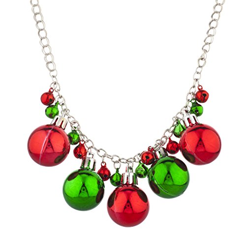 Lux Accessories Christmas X-Mas Holiday Jingle Bells Necklace