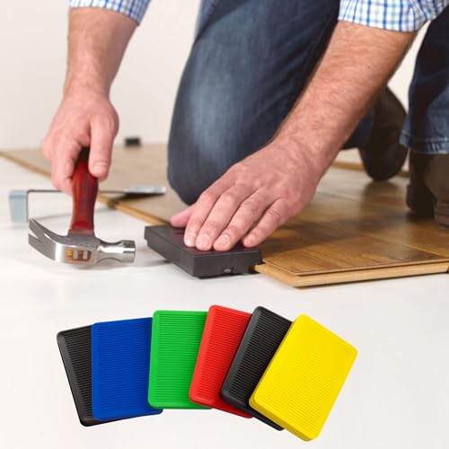 80 Stück Unterlegplatten 60x40 mm: Mehrfarbige Kunststoff Abstandshalter & Ausgleichsplättchen Plättchen Unterlegklotz Distanzkeile in 2/2,8/3,5/5/10/20mm