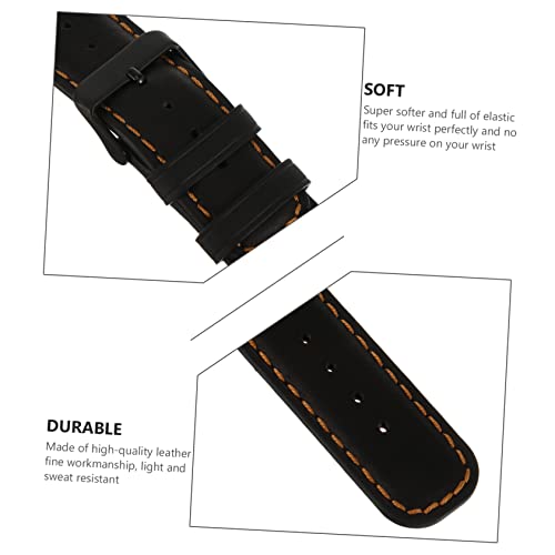 Chic Leather Watch Strap for Replacement Wrist Band Durable Flexible Design Stylish Fit Occasion4