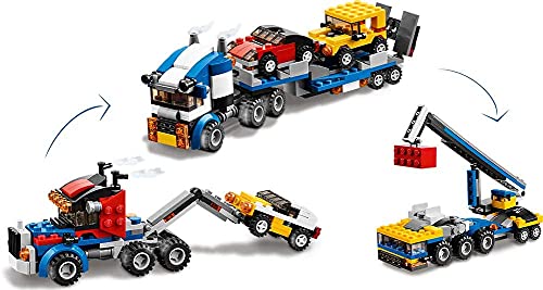 Radhey Preet3114, 3 in 1 Vehicle Transporter Architect Block Game, Can Make 3 Different Model from Single Block Set, 264+ Pieces, Available in Multi-Color, for 8+ Years of Children