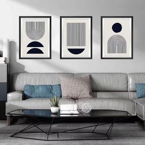 Affiche d'art mural géométrique pour décorer un salon esthétique - 5