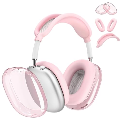 Coque AirPods Max paillettes roses protège efficacement votre casque des rayures
