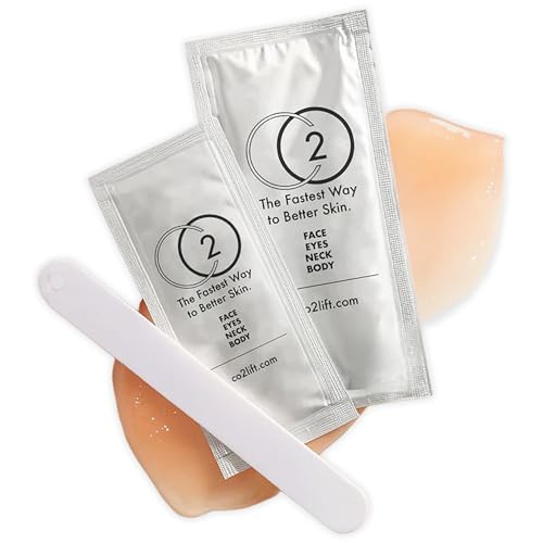CO2Lift Pro Carboxy Gel Single Treatment Oxygen Skincare Mask & Carboxy CO2 Therapy Face Mask for Face & Under Eye Mask for Face to Help Smooth Brighten Hydrate Skin Anti-Aging Face Care Gift