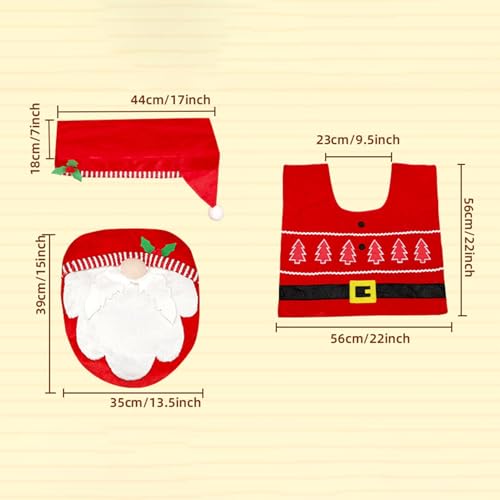 Juego de decoración de baño navideño ideal para regalar en estas fiestas 6