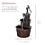 Alpine Corporation Waterfall Fountain, Rustic Pump and Barrel, 40 inch, Brown