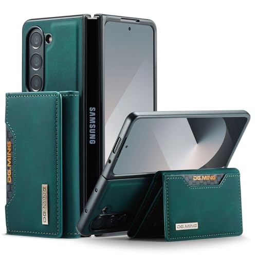 Étui Samsung Z Fold 6 portefeuille amovible cuir noir