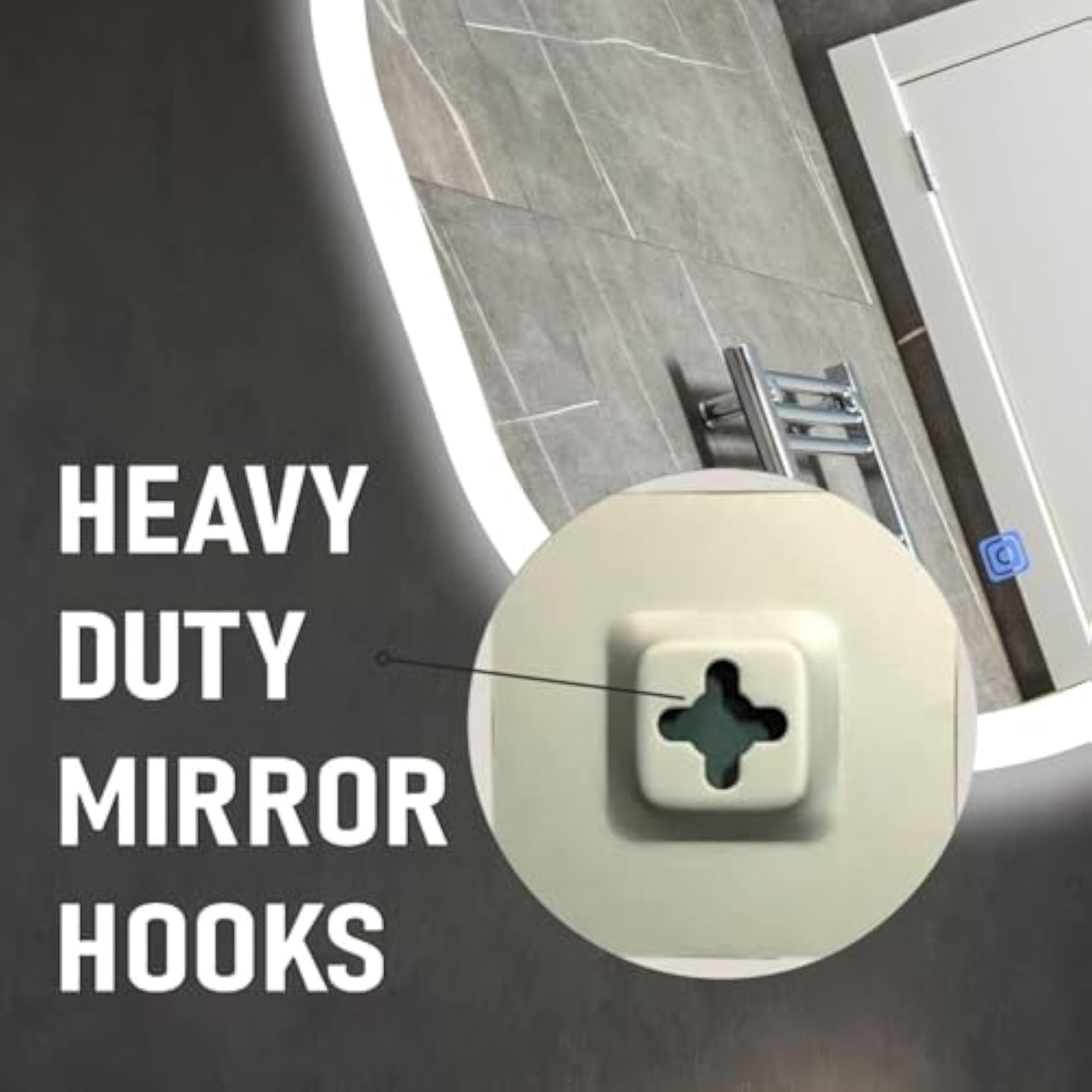 LED Mirror with Touch Sensor for Bathroom Decor