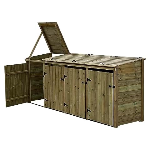 Premium Pressure Treated Wheelie Bin Storage Cover