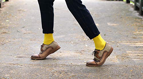 Image of Mysocks Crew Socks for Women Men Colorful Seamless Toe Soft Cotton Dress Socks