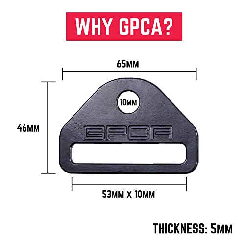 Image of GPCA Tie Down Metal D-Plates /D-Buckles 3mm, Jeep Wrangler JL /JT /JK /TJ | Easy-to-Install Truck Tie Downs, Compatible with Cargo Cover Mounts, Heavy-Duty Jeep Wrangler Accessories (6PC)