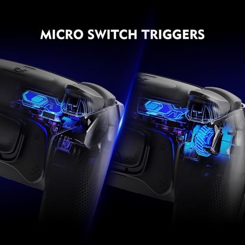 Image of HEXGAMING ULTIMATE PRO Controller Compatible with ps5, Chaos Black