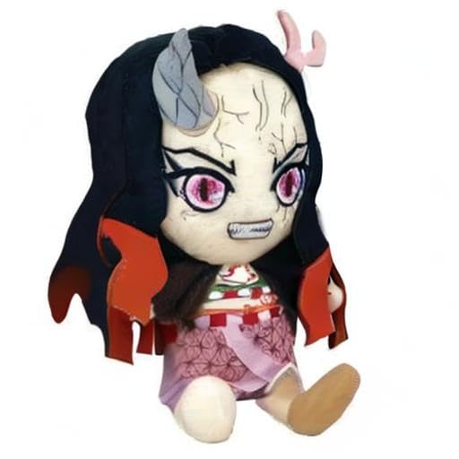 Amazon.co.jp: 鬼滅の刃 Chibi ぬいぐるみ 竈門禰豆子 鬼化進行時Ver