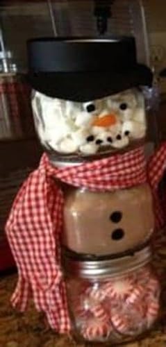 Hot Chocolate Snowman Jar