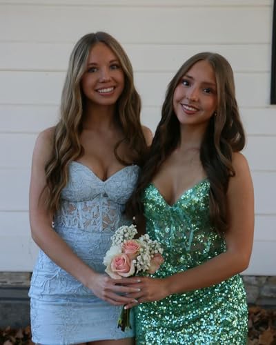 Lace Homecoming Dresses for Teens 2025 Strapless Short Prom Dress Appliques Tight Cocktail Party Gowns4