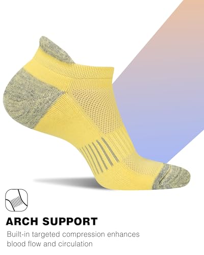 Image of Ankle Socks Womens Athletic Running Comfort Cushioned 3 /5 /6Pairs