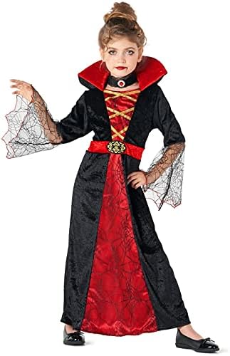 Morph Costumes - Halloween Vampire Costume For Girls - Kids Girl Vampire Costume Scary - Little Girl Vampire Costume - Halloween Costume Vampire Girls - Vampire Costume For Girls 4-6 (S)