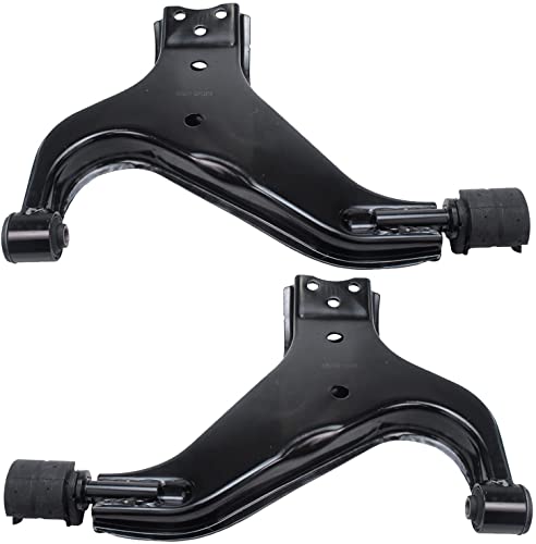 Image of Detroit Axle - 10pc Front End Kit for 1996-2004 Nissan Pathfinder INFINITI QX4, 2 Lower Control Arms 2 Sway Bars 4 Tie Rods 2 Lower Ball Joints 1997 1998 1999 2000 2001 2002 2003 Replacement