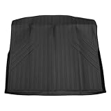 VekAuto 1 Pc Cargo Liner Rear Trunk Mat for Volkswagen Golf Alltrack 2017-2019 TPE Black Trunk Cargo Luggage Boot Tray Mat Flat Face Long Stripe Pattern