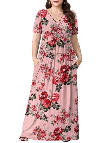 Image of PEVRL Plus Size Summer Maxi Dress for Curvy Women with Pockets 1X-5X