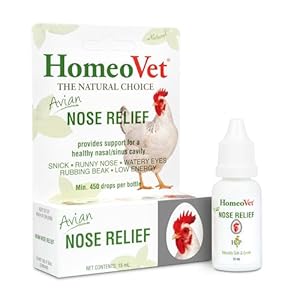 HomeoPet Avian Nose Relief, Safe and Natural Bird and Chicken Supplement, 15 Milliliters